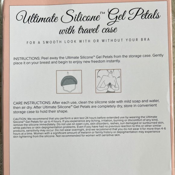 Ultimate Silicone Gel Breast Petals with Case Natural Color fits all NWT - Picture 7 of 7